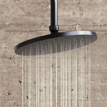 Душевая система Damixa Jupiter 977730300 Черная матовая — фото 9, Душевые стойки