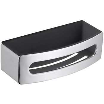 Полка корзина Keuco Elegance New 11658 010001 Хром Антрацит — фото 1, Полки для ванной и душа