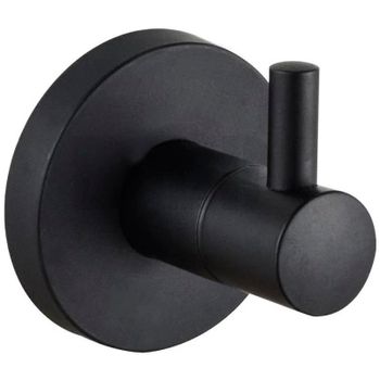 Крючок D-Lin D281111 Черный матовый — фото 1, Крючки для полотенец