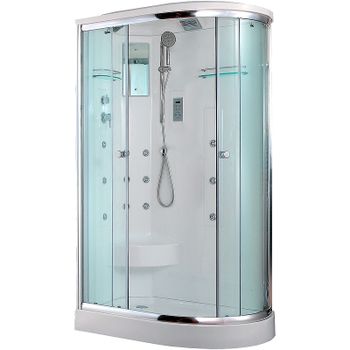 Душевая кабина Timo Lux 120x85 T-7702L с гидромассажем — фото 1, Душевые кабины