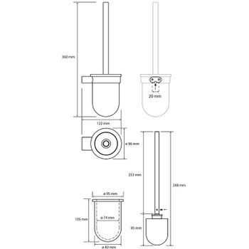 Ершик для унитаза Bemeta Organic 157113141 Хром — фото 3, Ершики для унитаза