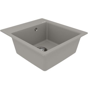 Кухонная мойка Lemark Hanka 450 9910009 Грей — фото 2, Кухонные мойки