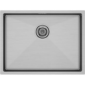 Кухонная мойка Paulmark Next 58 Uni PM215844-BS Брашированная сталь — фото 1, Кухонные мойки
