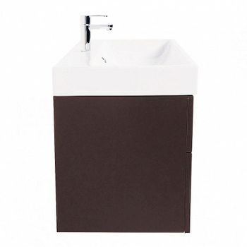Тумба под раковину Creto Malibu 80 7-1078C подвесная Chocolate — фото 4, Тумбы под раковину