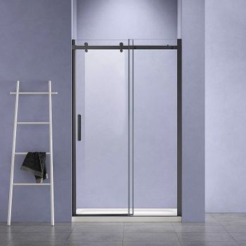 Душевая дверь Vincea Como-N 160 VDS-4CN160CLB профиль Черный стекло прозрачное — фото 2, Раздвижные душевые двери