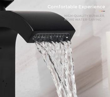 Смеситель для раковины Gappo G07-6 G1007-6 Черный матовый — фото 8, Смесители для раковины