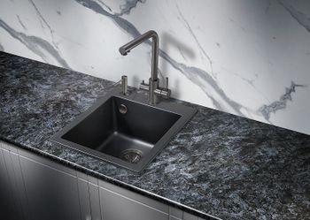 Кухонная мойка Milacio Murcia 42 Cuarzo MC.77041 Черная матовая — фото 3, Кухонные мойки