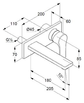 Смеситель для раковины Kludi Zenta SL 482470565 Хром — фото 5, Смесители для раковины
