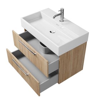 Тумба под раковину Creto Tivoli 80 8-1377S подвесная Soft — фото 3, Тумбы под раковину