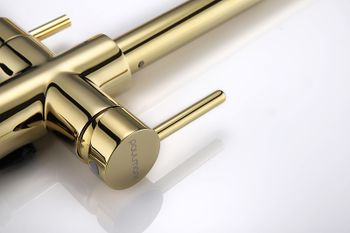 Смеситель для кухни Paulmark Lange La214212-G Золото — фото 9, Смесители для кухни