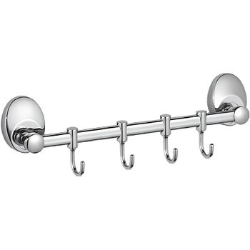 Вешалка для полотенец Haiba HB1615-4 Хром — фото 1, Крючки для полотенец