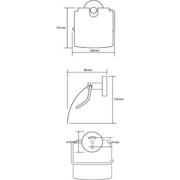 Держатель туалетной бумаги Bemeta White 104112014 с крышкой Белый матовый — фото 2, Держатели туалетной бумаги