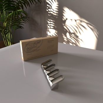 Вешалка для полотенец Altasan Лотос ЛТ20Х Хром — фото 3, Крючки для полотенец