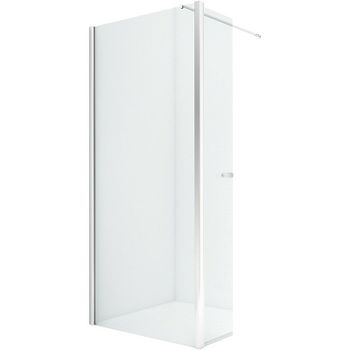 Душевая перегородка New Trendy New Soleo Chrome 110 K-0757 профиль Хром стекло прозрачное — фото 1, Душевые перегородки