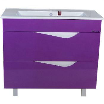 Тумба под раковину Bellezza Эйфория 105 4639118660415 Фиолетовая — фото 1, Тумбы под раковину