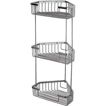 Полка корзина Haiba HB335-2 угловая Хром — фото 1, Полки для ванной и душа