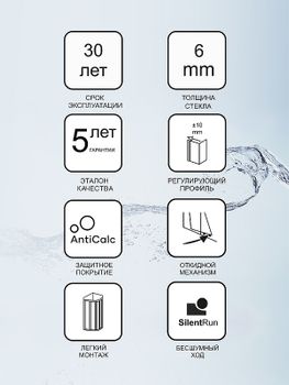 Душевой уголок Ravak Blix BLCP4-80 80x80 3B240100ZG профиль Белый стекло Grape — фото 6, Душевые уголки четверть круга