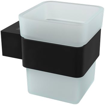 Стакан для зубных щеток Lemark Smooth Line 9732014 Черный матовый — фото 1, Стаканы для зубных щеток