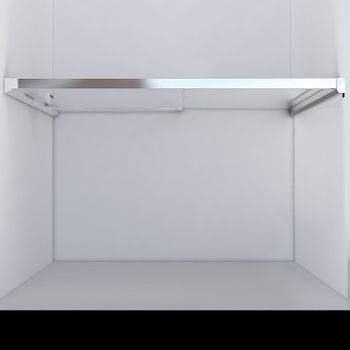 Душевая дверь Vincea Lugano 140 VDS-1L140CLB-1 профиль Черный стекло прозрачное — фото 6, Раздвижные душевые двери