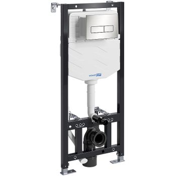 Инсталляция WasserKRAFT Aller 10TLT.010.ME.BN03 для унитаза с клавишей смыва Никель — фото 1, Инсталляции для унитазов