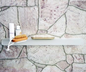 Стеклянная полка WasserKRAFT Aisch K-5924 Золото матовое — фото 2, Полки для ванной и душа