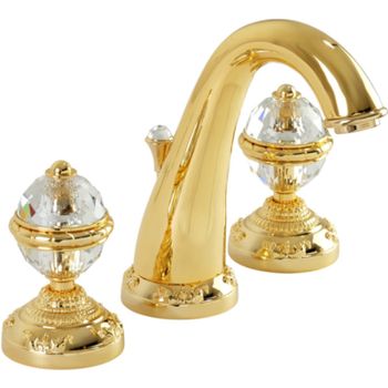Смеситель для раковины Migliore Cristalia New 27184 Золото — фото 1, Смесители для раковины