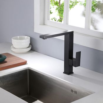 Смеситель для раковины Abber Daheim AF8214B Черный матовый — фото 2, Смесители для раковины