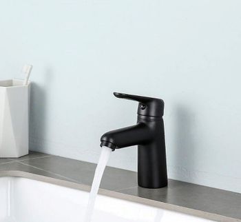 Смеситель для раковины Frap H17-6 F1017-6 Черный матовый — фото 6, Смесители для раковины