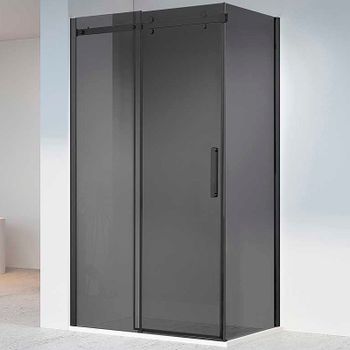 Душевой уголок Vincea Como-N 140x90 VSR-4CN9014CGB профиль Черный стекло тонированное — фото 1, Прямоугольные душевые уголки
