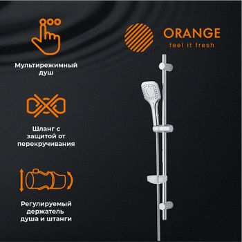 Комплект смесителей Orange Thermo T19-311cr с термостатом Хром — фото 13, Готовые комплекты для ванной комнаты