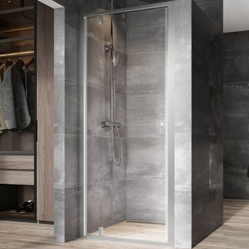 Душевая дверь Ravak Nexty NDOP1-80 03O40U00Z1 профиль Сатин стекло Transparent — фото 1, Распашные душевые двери