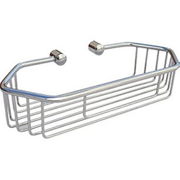 Полка корзина Nofer 09057.B Глянцевая нержавеющая сталь — фото 1, Полки для ванной и душа