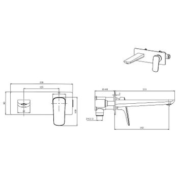 Товар: Смеситель для раковины Aquatek Вега AQ1013MB Черный матовый - фото 2 Смеситель для раковины Aquatek Вега AQ1013MB Черный матовый — фото 2, Смесители для раковины