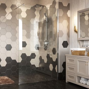 Товар: Душевая перегородка WasserKRAFT Rossel 110 28W46 профиль Серебристый стекло прозрачное - фото 3 Душевая перегородка WasserKRAFT Rossel 110 28W46 профиль Серебристый стекло прозрачное — фото 3, Душевые перегородки