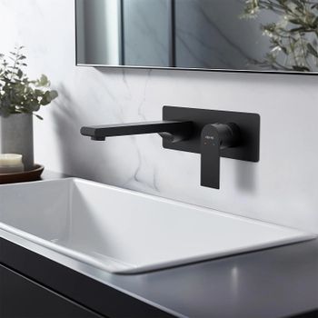 Смеситель для раковины Aquatek Лира AQ1413MB Черный матовый — фото 3, Смесители для раковины