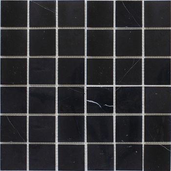 Керамическая мозаика StarMosaic Wild Stone Black Polished JMST056 30,5x30,5 см — фото 1, Мозаика