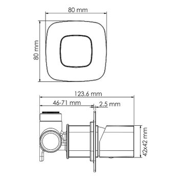 Смеситель для душа WasserKRAFT Naab 8652 Хром — фото 2, Смеситель для душа