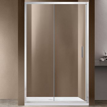 Душевая дверь Vincea Garda 160 VDS-1G160CL профиль Хром стекло прозрачное — фото 1, Раздвижные душевые двери