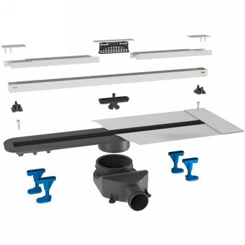 Душевой лоток Bettoserb Slim 65 13100033 с решеткой Хром матовый — фото 1, Душевые лотки