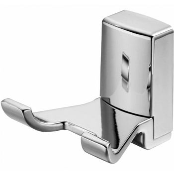 Двойной крючок WasserKRAFT Leine K-5023D Хром — фото 1, Крючки для полотенец