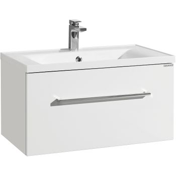 Тумба под раковину Aquaton Мадрид 80 М 1A126801MA010 подвесная Белая — фото 1, Тумбы под раковину