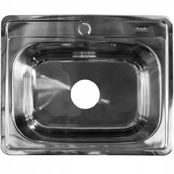 Кухонная мойка Iddis Basic 53 BAS53P0i77 Полированный хром — фото 1, Кухонные мойки