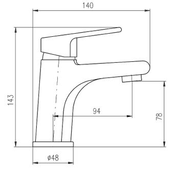 Смеситель для раковины Rav Slezak Colorado CO126.5BC Белый глянцевый Хром — фото 2, Смесители для раковины