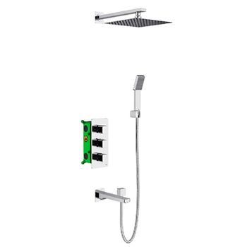 Душевая система Timo Petruma SX-5049/00SM Хром — фото 1, Встраиваемые душевые комплекты