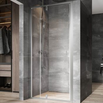 Душевая дверь Ravak Nexty NDOP2-100 03OA0U00Z1 профиль Сатин стекло Transparent — фото 1, Распашные душевые двери