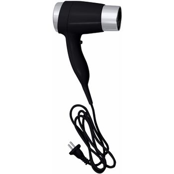 Фен настенный Bemeta Hotel 945433088 Черный — фото 1, Фены для общественных мест