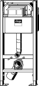 Комплект унитаза Damixa Jupiter DX77C1738SC с инсталляцией Viega Prevista Dry 8524.14 792596 с сиденьем Микролифт и клавишей смыва Хром — фото 12, Комплекты унитаз + инсталляция