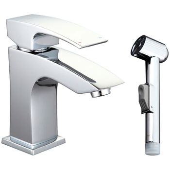 Смеситель для раковины Gappo G07 G1207 с гигиеническим душем Хром — фото 1, Смесители для раковины