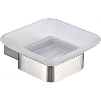 Мыльница Milacio Ultra MCU.952.SS нержавеющая сталь / настенная / 10.3x4.2x10.2 см — фото 1, Мыльницы