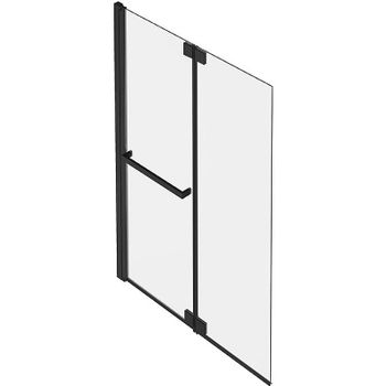 Шторка на ванну Jacob Delafon Adequation E4931-BL Черный матовый — фото 1, Неподвижные шторки для ванной